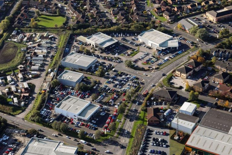 Bird's-eye view of York, Clifton Moor Gate