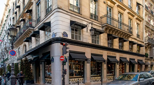 The rue de la Paix - fashionable shopping street in the center of Paris.